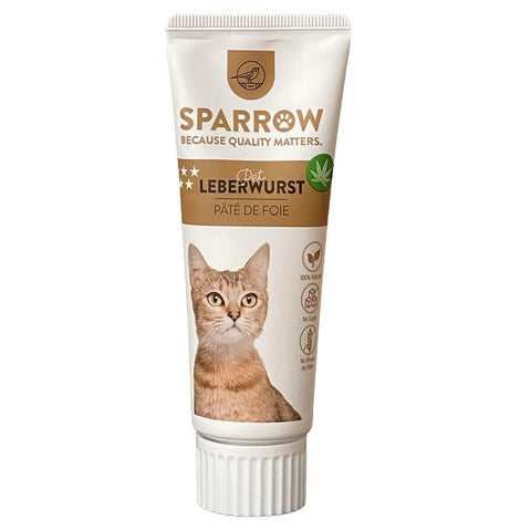 Sparrow Paté de Hígado con Cáñamo para gatos