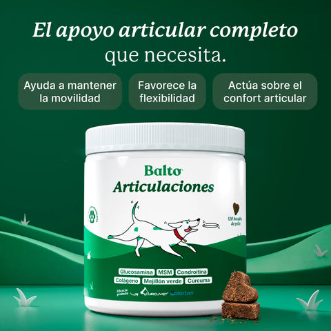 Balto Articulaciones sabor pollo, bote de 120 bocados para perros