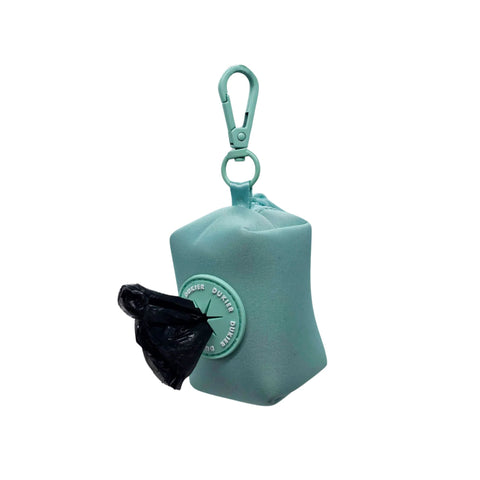 Dukier Porta Bolsas Turquoise para Perro