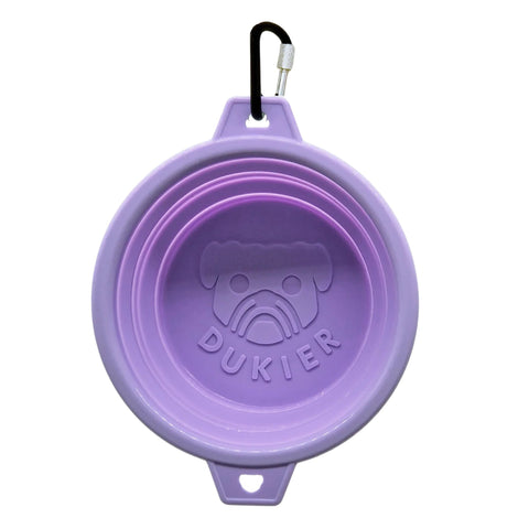 Dukier Bebedero Plegable Purple para Perro
