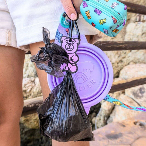 Dukier Bebedero Plegable Purple para Perro