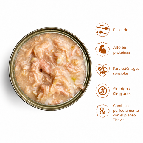 Thrive Filete de Atún con Gambas y Calamares para Gatos 75g