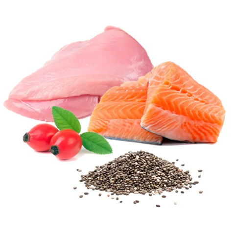 Puromenu Michi Mimos BIO pavo y salmón para gatos – imagen 2
