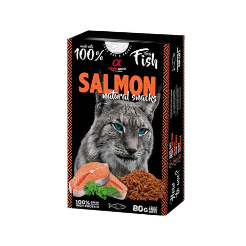 AlphaSpirit Cat Natural Snacks Salmón 80g