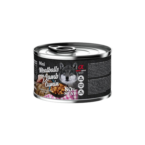 AlphaSpirit Dog Lata Albóndigas de Cordero y Comino