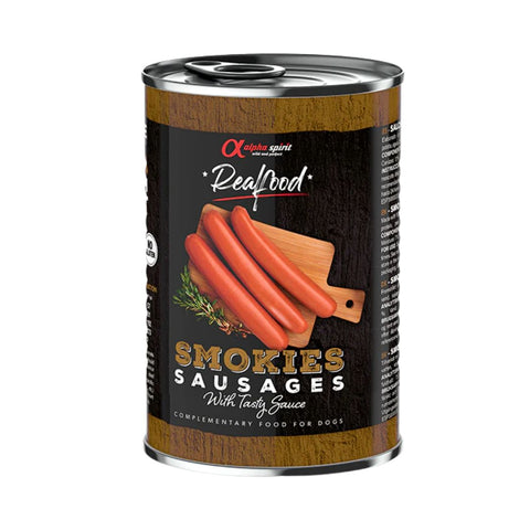 AlphaSpirit Dog Smokies Sausages 400g