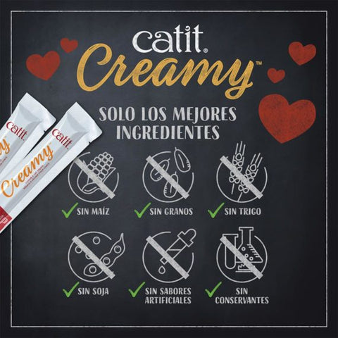 Catit Creamy Pollo 4x10g