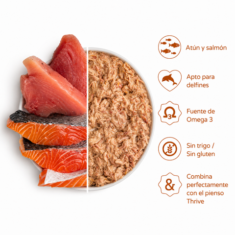 Thrive Filete de Atún y Salmón para Gatos 75g