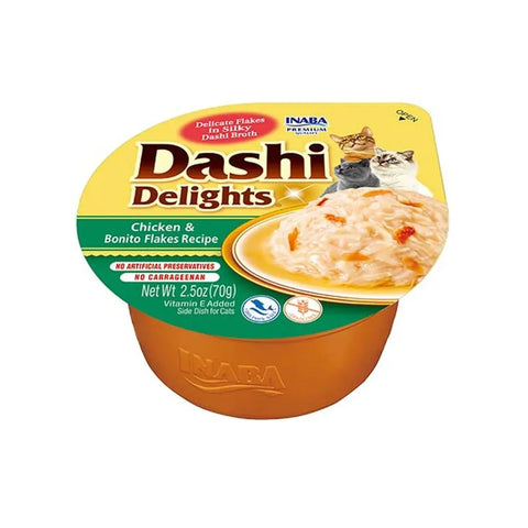 Churu Cat Dashi Pollo Copos Bonito 70g