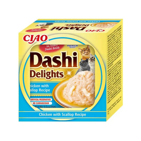 Churu Cat Dashi Pollo con Vieira 70g LOBITOS