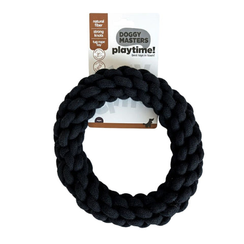 DoggyMasters Aro de Cuerda Negro