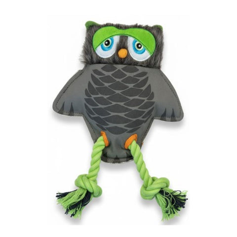 DoggyMasters Búho de Loneta con Cuerdas