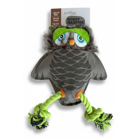 DoggyMasters Búho de Loneta con Cuerdas