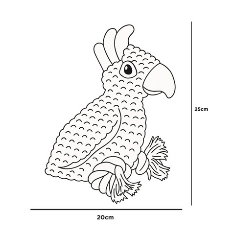 Juguete DoggyMasters Guacamayo Menta