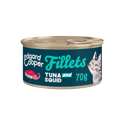 Edgard & Cooper Cat Fillets Atún con Calamar 70g LOBITOS