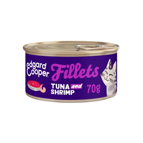 Edgard & Cooper Cat Fillets Atún con Gambas 70g LOBITOS