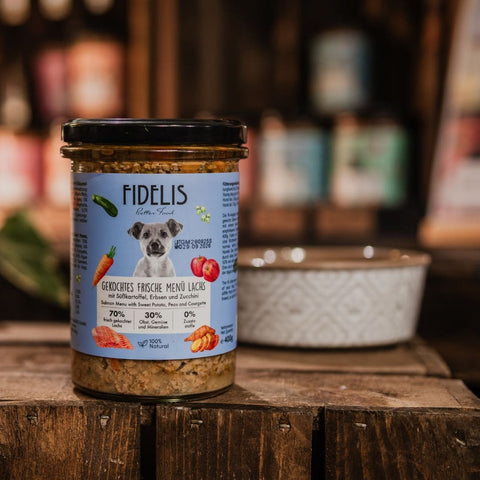 Fidelis Menú Cocido de Salmón - Frasco 400g