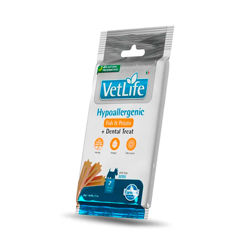 Farmina Dog VetLife Hypoallergenic Fish Dental Treat Mini 60g