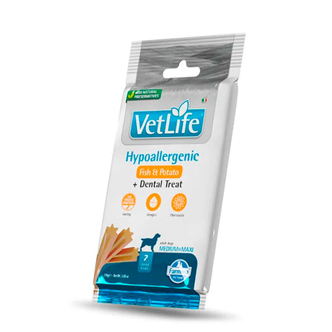 Farmina Dog VetLife Hypoallergenic Fish Dental Treat Med/Maxi 110g