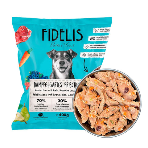 Fidelis Cooked Conejo con Arroz 400g