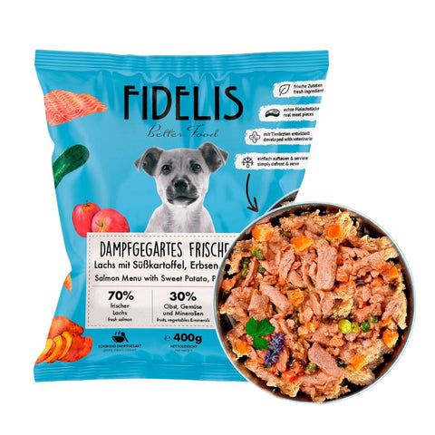 Fidelis Cooked Salmón con Boniato 400g