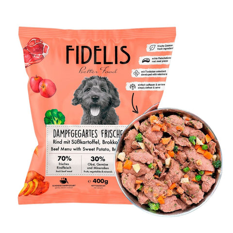 Fidelis Cooked Ternera con Batata 400g