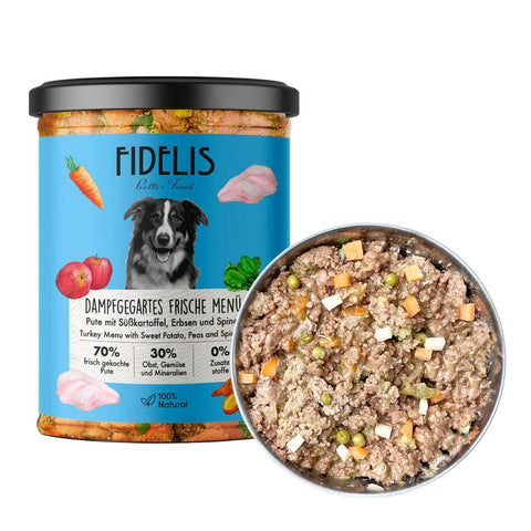 Fidelis Menú Cocido de Pavo - Frasco 400g