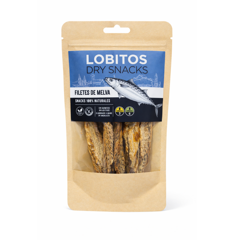 LOBITOS Dry Snacks - Filetes de Melva 50g