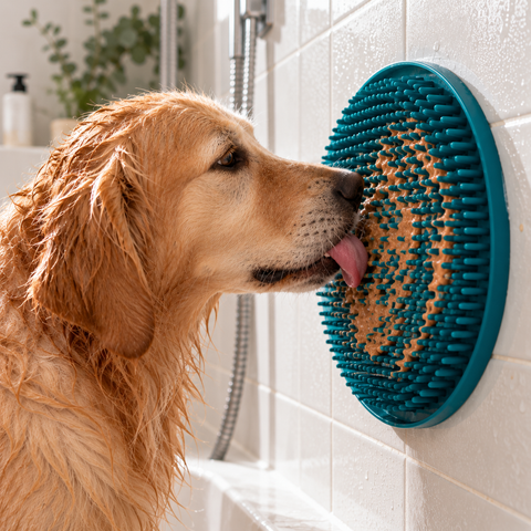 Freedog Alfombrilla de Lamido Strainer Azul Teal 25cm – imagen 2