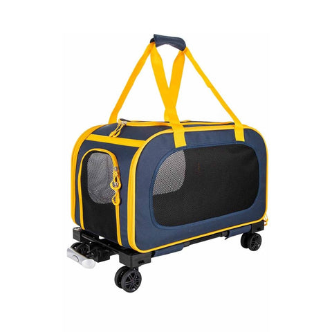 Freedog Trolley Travel Tails Azul y Mostaza
