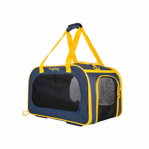 Freedog Trolley Travel Tails Azul y Mostaza