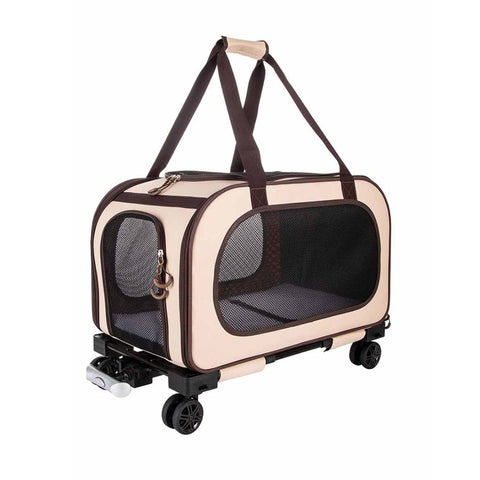Freedog Trolley Travel Tails Crema y Chocolate