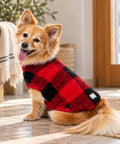 FuzzYard Checkered Teddy Jersey Rojo para Perro – imagen 2