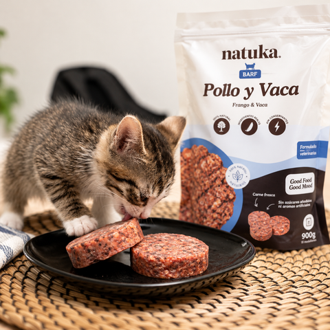 Natuka BARF Gatos Menú Pollo y Vaca 900g