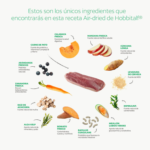 Hobbitalf Air-dried Superfood Adult Dog Pato