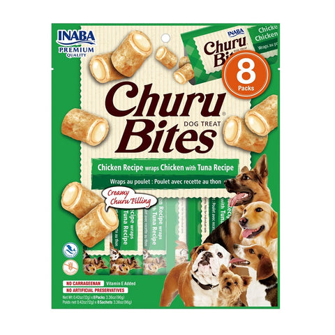 Inaba Dog Churu Bites de Pollo con Atún