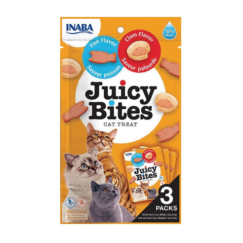 Inaba Cat Juicy Bites Pescado&Almejas