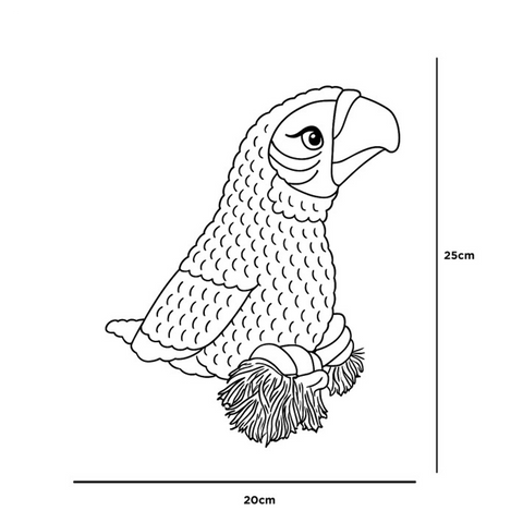 Juguete DoggyMasters Guacamayo Rojo