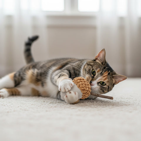 KittyMasters Bellota Beige con Matatabi