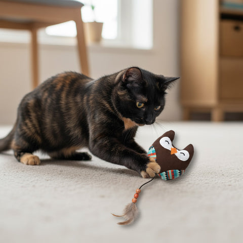 KittyMasters Búho Real con Catnip