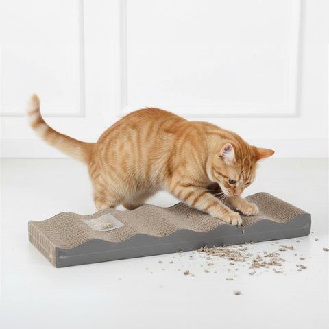 KittyMasters Rascador de Cartón ECO con Ondas