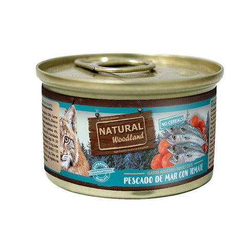 Natural Woodland Cat Pescado Tomate 85g LOBITOS