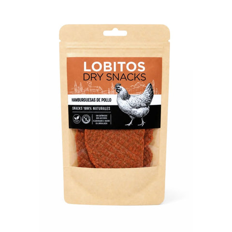 LOBITOS Dry Snacks - Hamburguesas de Pollo 2pzas
