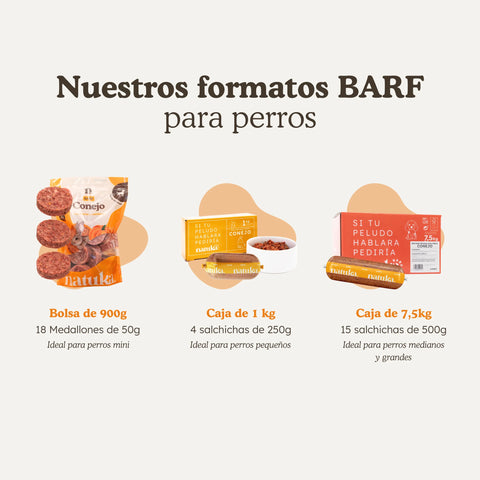 Natuka BARF Menú Conejo