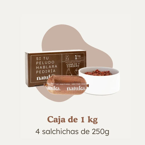 Natuka BARF Menú Conejo y Cordero