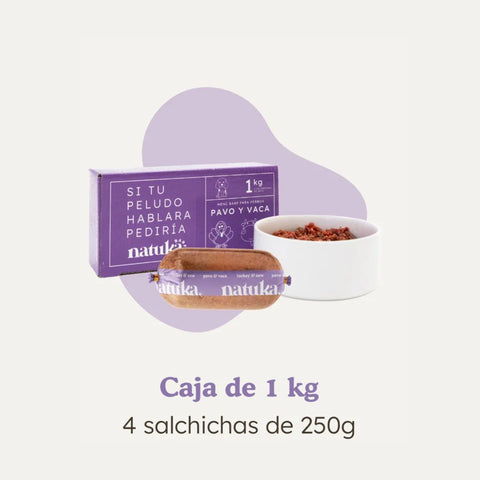 Natuka BARF Menú Pavo y Vaca