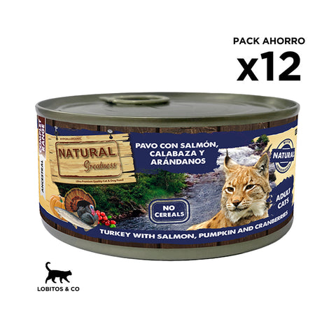 Natural Greatness Cat Salmón y Pavo 185g