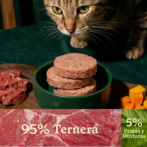 WildBalance Cat BARF - Menú de Ternera 1kg
