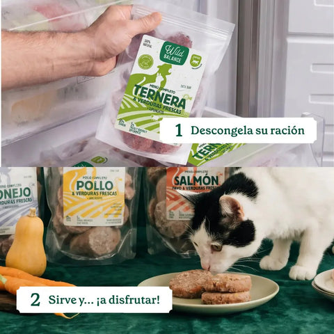 WildBalance Cat BARF - Menú de Ternera 1kg