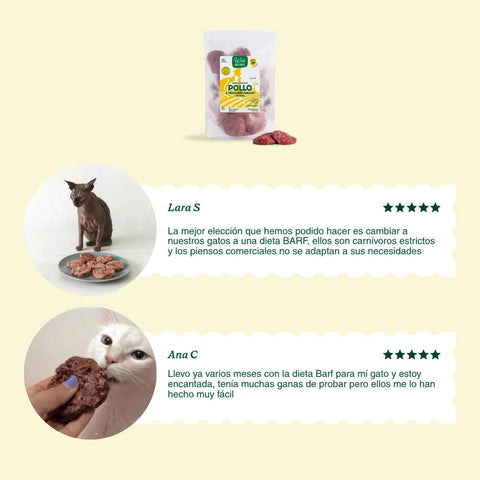 WildBalance Cat BARF - Menú de Pollo 1kg